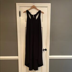 Athleta Presidio High Low Black Racerback Sleeveless Dress